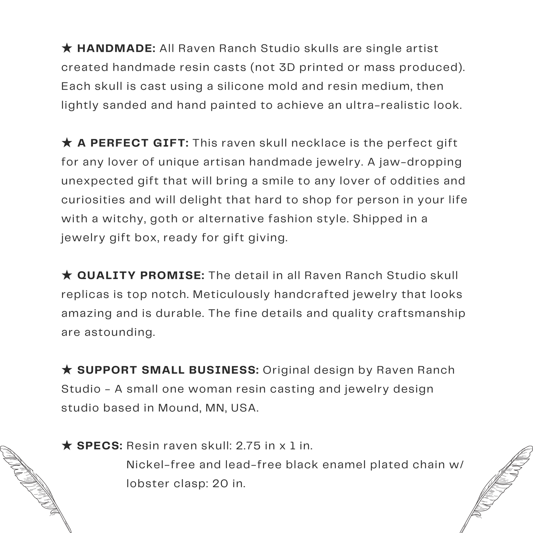 infographic for Aged patina bird skull necklace bone raven skull jewelry