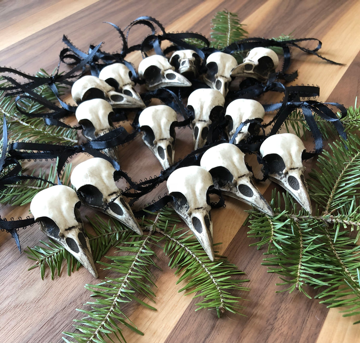 Crow Christmas Tree Ornament Set (15)