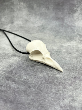 Natural Crow Skull Necklace