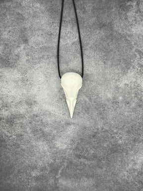Natural Crow Skull Necklace