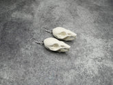 Resin Bone Rat Skull Rodent Charm Earrings Gothic Creepy Gift Jewelry