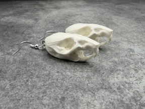 Resin Bone Rat Skull Rodent Charm Earrings Gothic Creepy Gift Jewelry