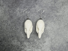 Resin Bone Rat Skull Rodent Charm Earrings Gothic Creepy Gift Jewelry