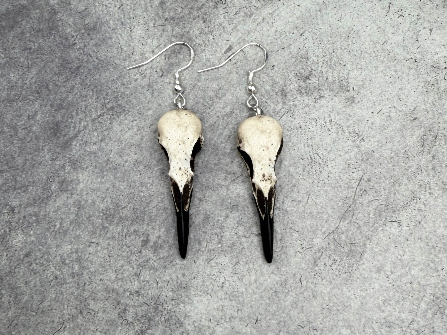 Super Mini Raven Skull Earrings